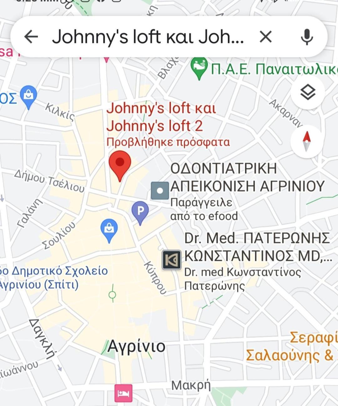 Johnny'S Loft Apartment อากรินิออน ภายนอก รูปภาพ
